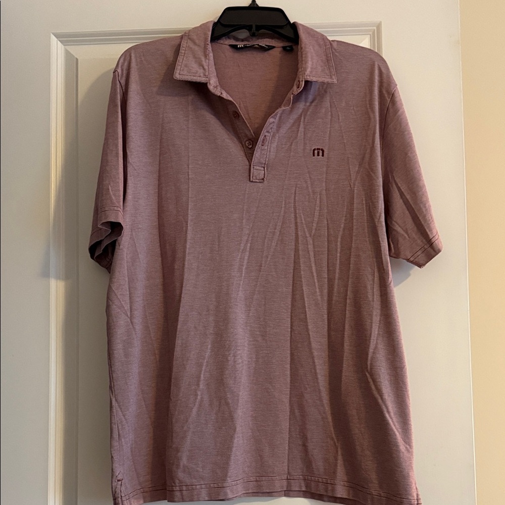 Travis Mathew Maroon Polo Shirt